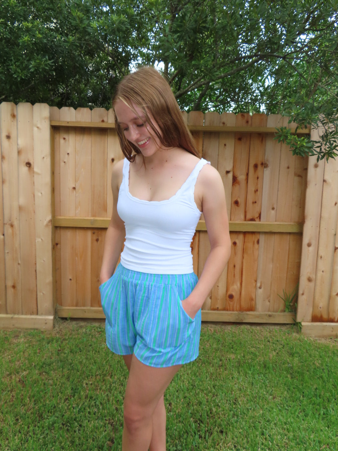 Reversible Scallop Edge Tank Top