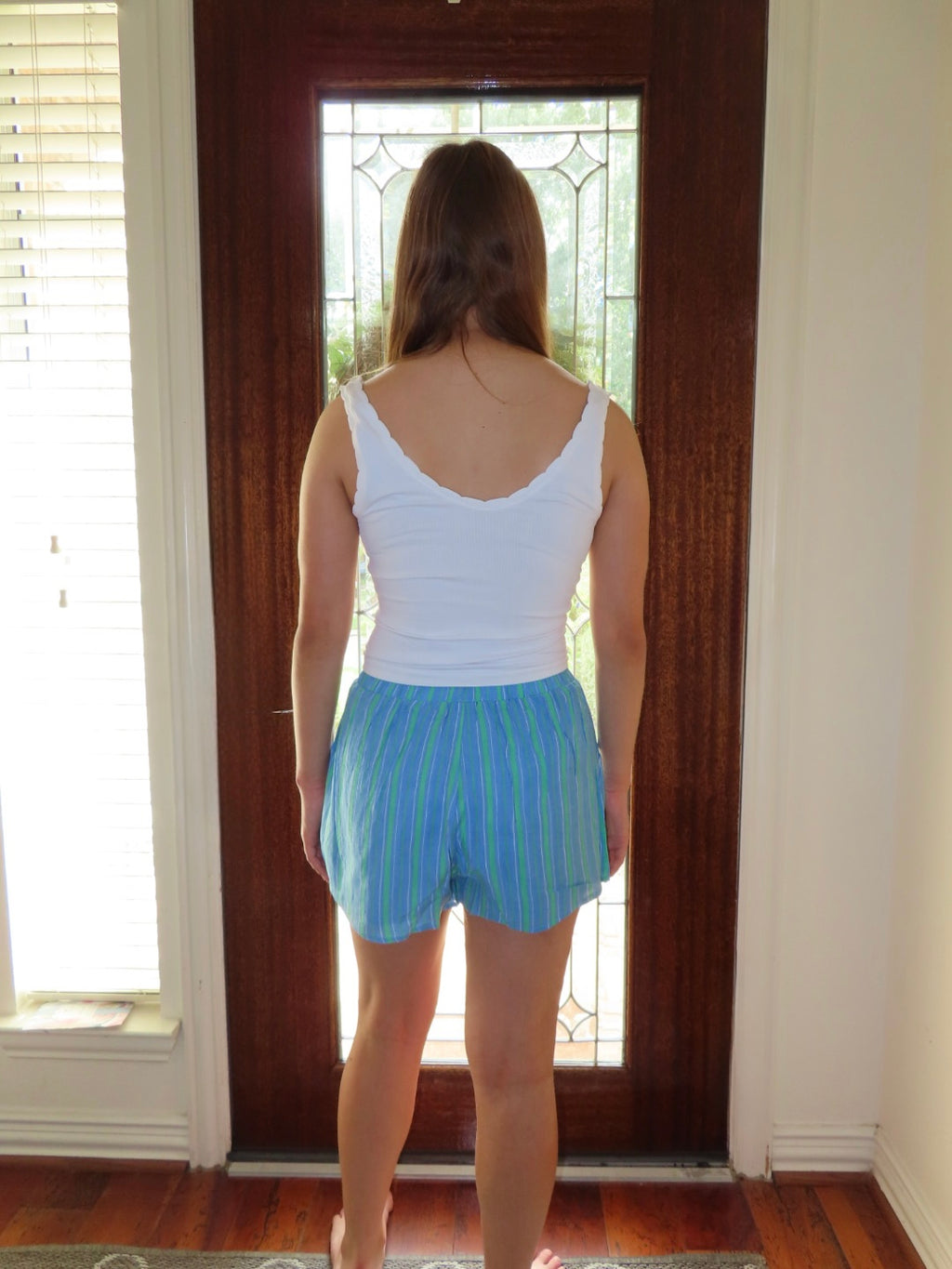 Coastal Drift Striped Shorts