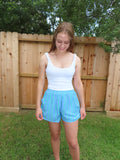 Reversible Scallop Edge Tank Top